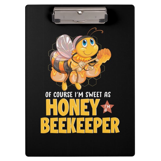 Carpeta De Pinza Soy Dulce Como Abeja De Miel (Anverso)
