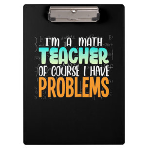 Carpeta De Pinza Soy Maestra De Matemáticas