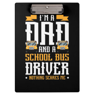 Carpeta De Pinza Soy Papá Y Conductor De Autobús Escolar