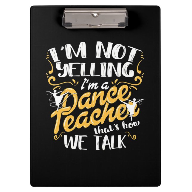 Carpeta De Pinza Soy Profesora De Baile (Anverso)