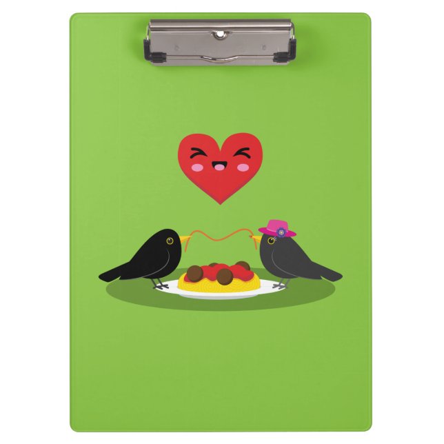 Carpeta De Pinza Spaghetti Meatball Romantic Date (Anverso)