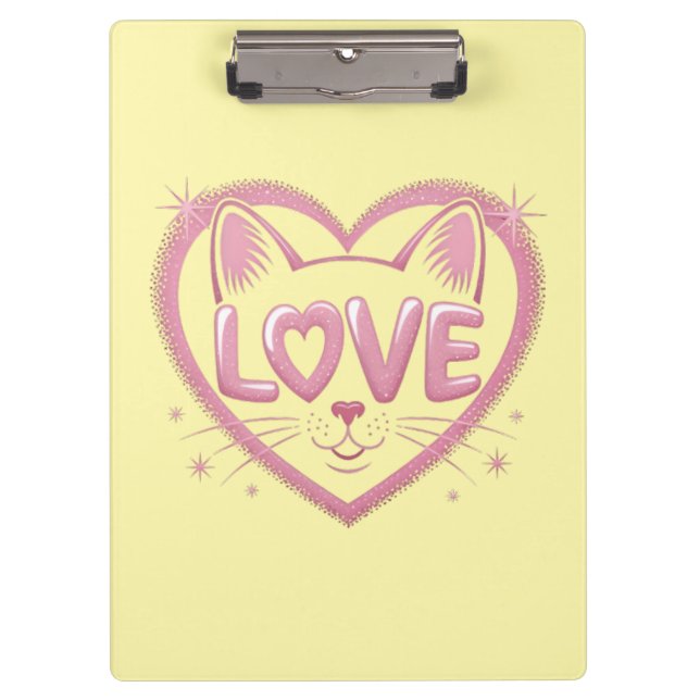 Carpeta De Pinza Sparkling Cat Love (Anverso)