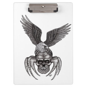 Carpeta De Pinza Spiderskull con águila
