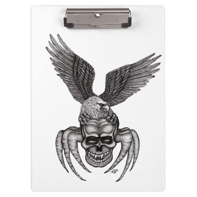 Carpeta De Pinza Spiderskull con águila (Anverso)