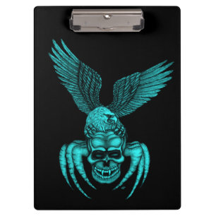 Carpeta De Pinza Spiderskull con águila