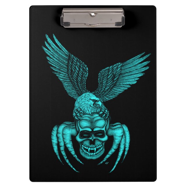 Carpeta De Pinza Spiderskull con águila (Anverso)