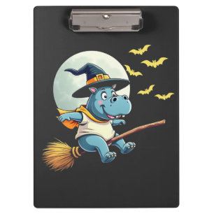 Carpeta De Pinza Spooky Pastel Halloween Baby Moo Deng Hippo