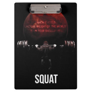 Carpeta De Pinza SQUAT - Motivación de entrenamiento