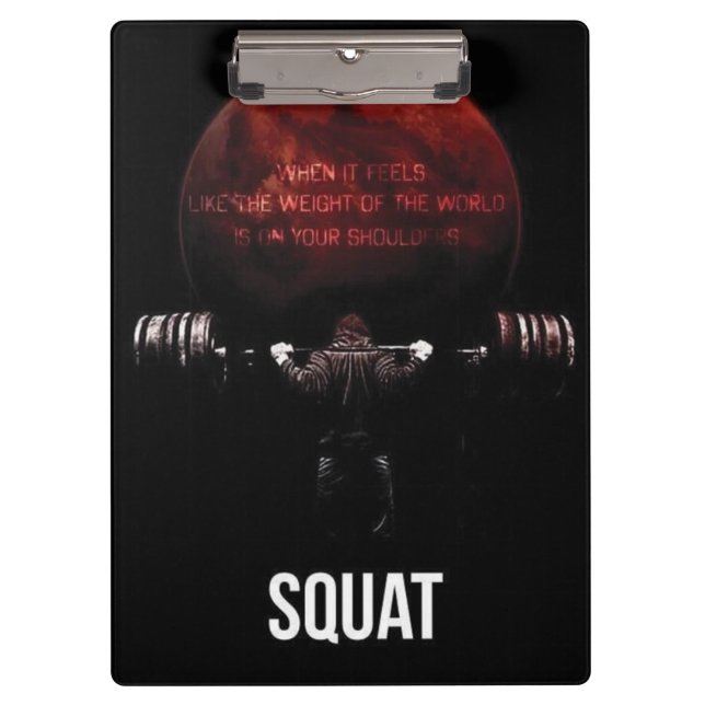 Carpeta De Pinza SQUAT - Motivación de entrenamiento (Anverso)