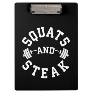 Carpeta De Pinza Squats and Steak Day - Día de fugas - Divertido en