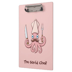 Carpeta De Pinza Squid Chef Personalizado