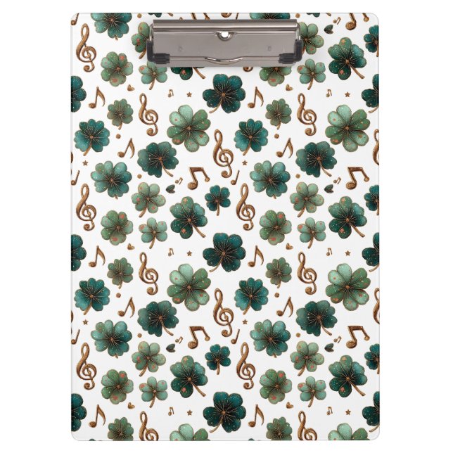 Carpeta De Pinza St. Patrick’s Day Musical Shamrock (Anverso)