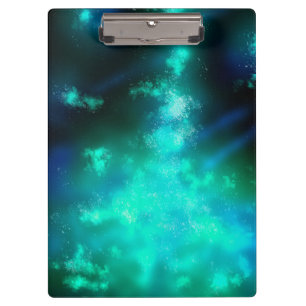 Carpeta De Pinza Stars Night Sky Midnight Emerald Green Milway