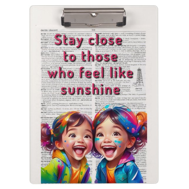 Carpeta De Pinza Stay Close to those who feel like Sunshine (Anverso)
