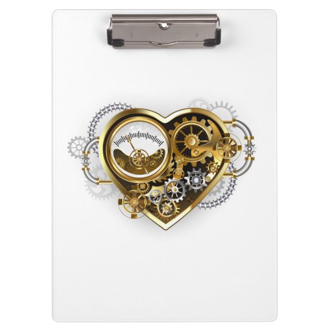 Carpeta De Pinza Steampunk Heart with a Manometer (Anverso)