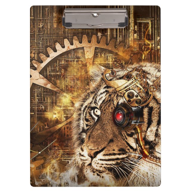 Carpeta De Pinza Steampunk Tiger (Anverso)