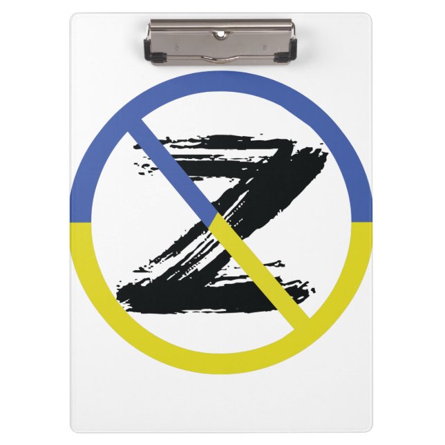 Carpeta De Pinza Stop war in Ukraine Throw Pillow (Anverso)