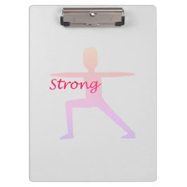 Carpeta De Pinza Strong Yoga Warrior Pose