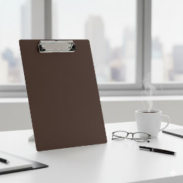 Carpeta De Pinza Stylish Dark Brown Leather Finish Writing