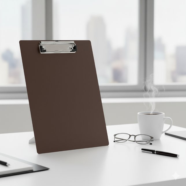 Carpeta De Pinza Stylish Dark Brown Leather Finish Writing (Subido por el creador)