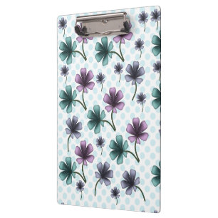 Carpeta De Pinza Suave patrón floral Cottagecore Estética pastel