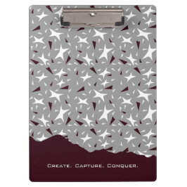 Carpeta De Pinza Subtle Geometry: Stars & Triangles – Grey