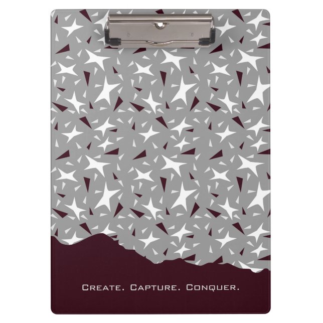 Carpeta De Pinza Subtle Geometry: Stars & Triangles – Grey (Anverso)