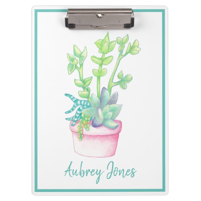 Carpeta De Pinza Sucultores Cutos Potados | Personalizado (Anverso)