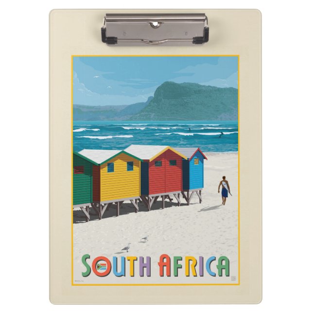 Carpeta De Pinza Sudáfrica | Playa de Muizenberg (Anverso)