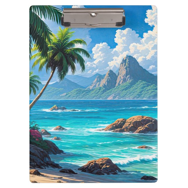 Carpeta De Pinza Sueña, Paraíso Tropical, (Anverso)