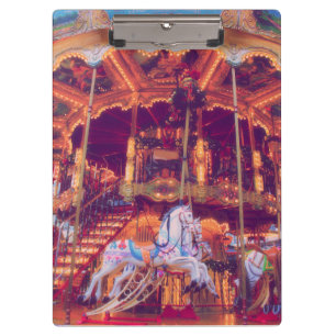 Carpeta De Pinza sueño infantil - carrusel de caballos viejos