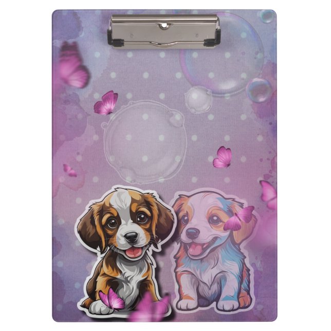 Carpeta De Pinza Sueños de cachorro (Anverso)