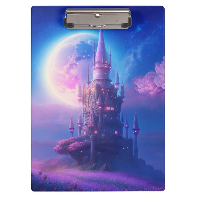 Carpeta De Pinza Sueños de castillo iluminados por luna (Anverso)
