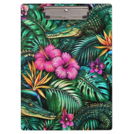 Carpeta De Pinza Sueños de Jungla de Cocodrilos Patrón Superficie T