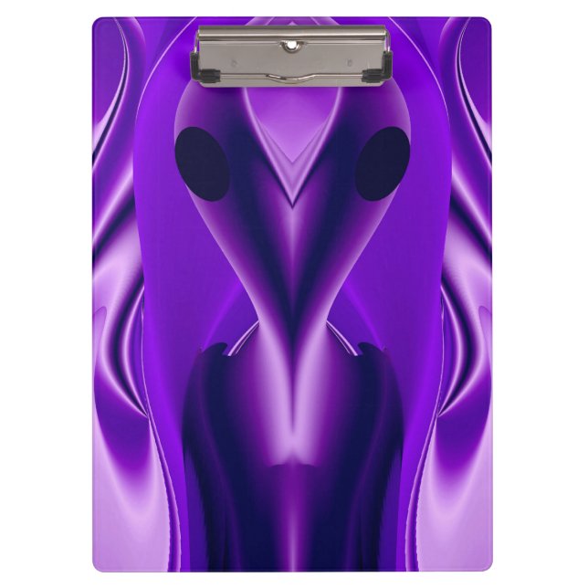Carpeta De Pinza Sueños del arcoiris púrpura 3D , Alien (Anverso)