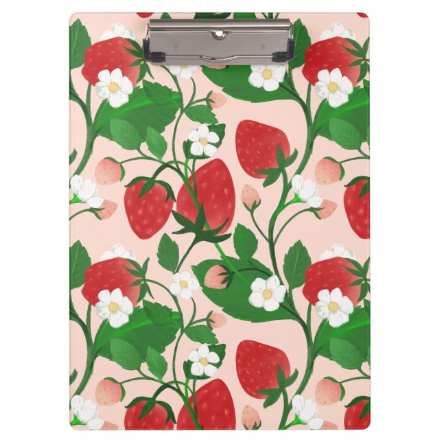 Carpeta De Pinza Summer Strawberry in Pink (Anverso)