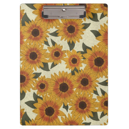 Carpeta De Pinza Summer Sunflowers