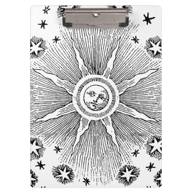 Carpeta De Pinza Sun Stars Noche de la antigüedad Cielo Medieval Zo (Anverso)