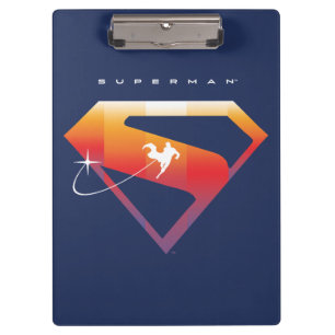 Carpeta De Pinza Sunset Soar Superman Shield
