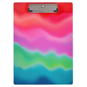 Carpeta De Pinza "Sunset Sorbet" arte abstracto colorido