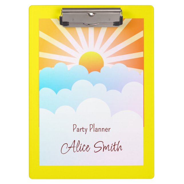 Carpeta De Pinza Sunshine Y Nubes (Anverso)