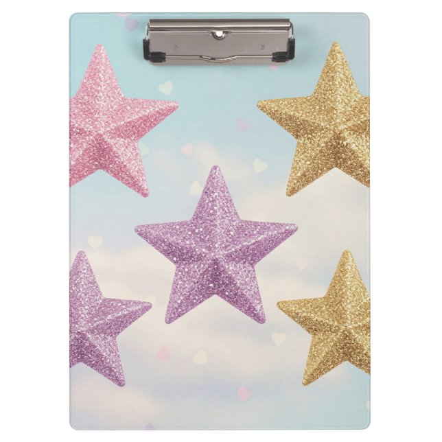 Carpeta De Pinza Superestrella escolar por Natasha Us (Anverso)