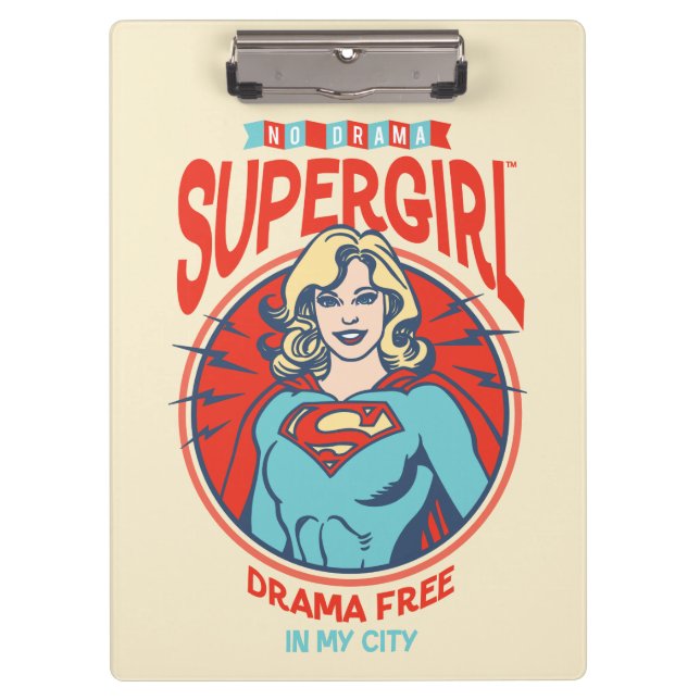 Carpeta De Pinza Supergirl Drama Free In My City (Anverso)