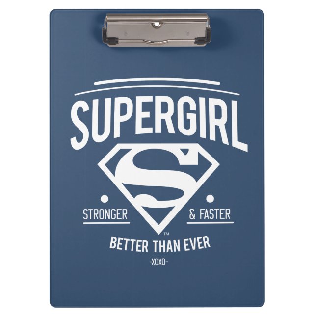 Carpeta De Pinza Supergirl mejor que nunca retro gráfico (Anverso)