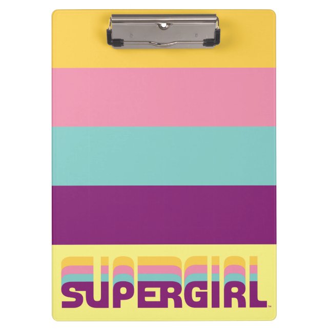 Carpeta De Pinza Supergirl Retro Colorshift Graphic (Anverso)
