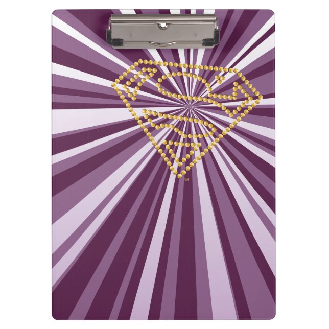 Carpeta De Pinza Supergirl Studded S-Shield (Anverso)