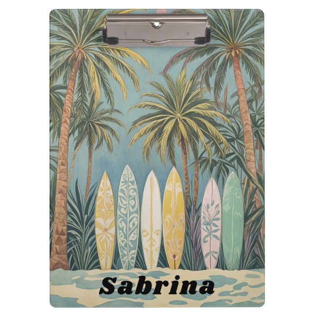Carpeta De Pinza Surf's Up, Pastel Style personalizado (Anverso)