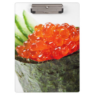 Carpeta De Pinza Sushi de Ikura (hueva de color salmón) Gunkan Mak