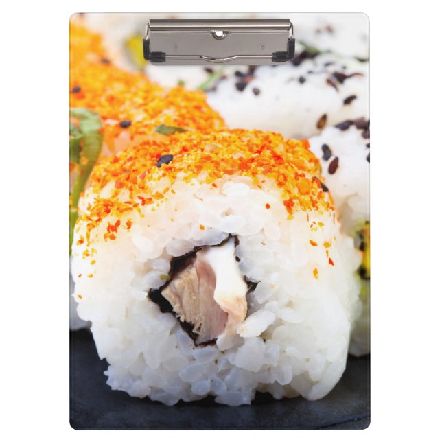 Carpeta De Pinza Sushi en un plato (Anverso)