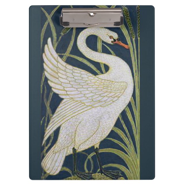 Carpeta De Pinza Swan Art Nouveau Dos Cisnes (Anverso)